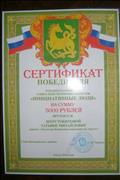 Победитель районного конкурса социально значимых проектов "Инициативные люди"